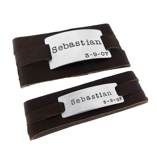 Picture of His & Hers Leather Wrap Bracelets