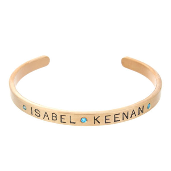 Picture of Love My Kids Gold Cuff Bracelet