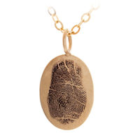 Picture of Oval Fingerprint Charm